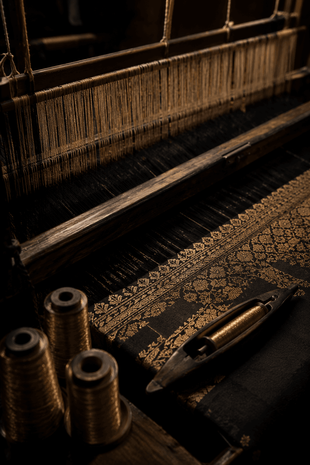 Inside the Triveni Silk store